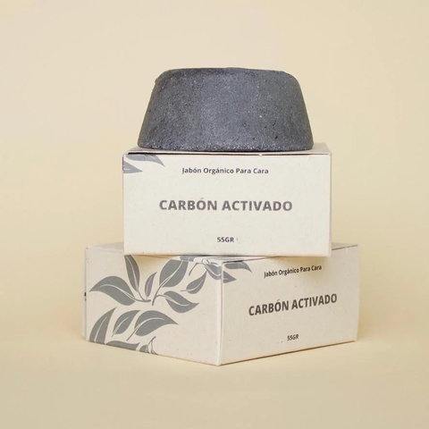 Jabón Facial Natural de Carbón Activado