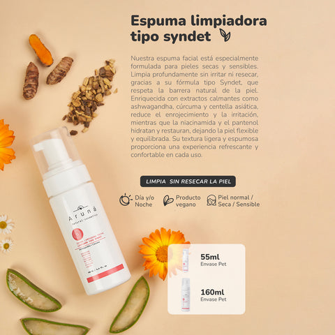 Espuma Limpiadora Facial Cúrcuma