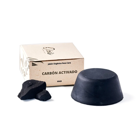Jabón Facial Natural de Carbón Activado