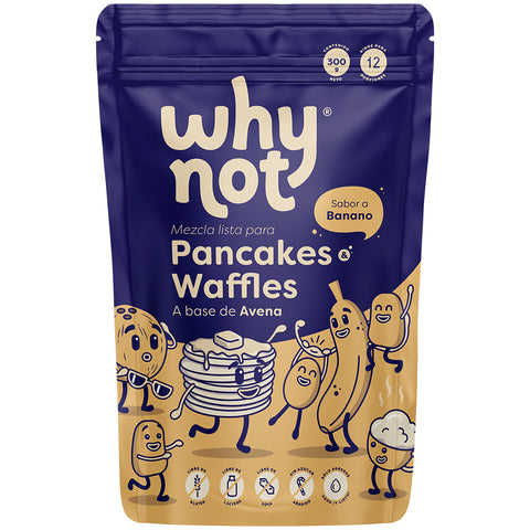 Mezcla Waffles De Avena Banano