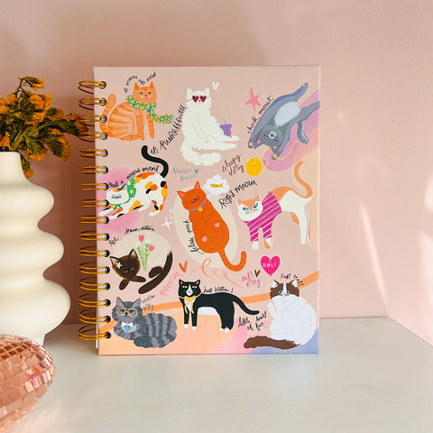 Cuaderno Grande 1 Materia Gatitos