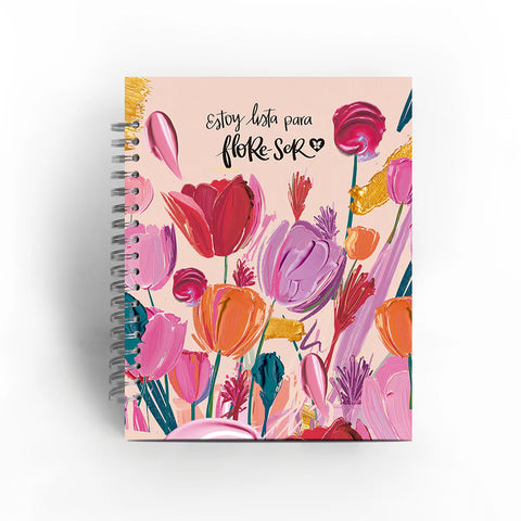 Cuaderno Mediano 5 Materias Tulipanes